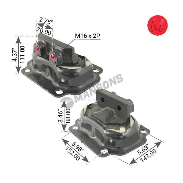 SOPORTE MOTOR KENWORTH 12447TBG MARCA MANSONS 540209