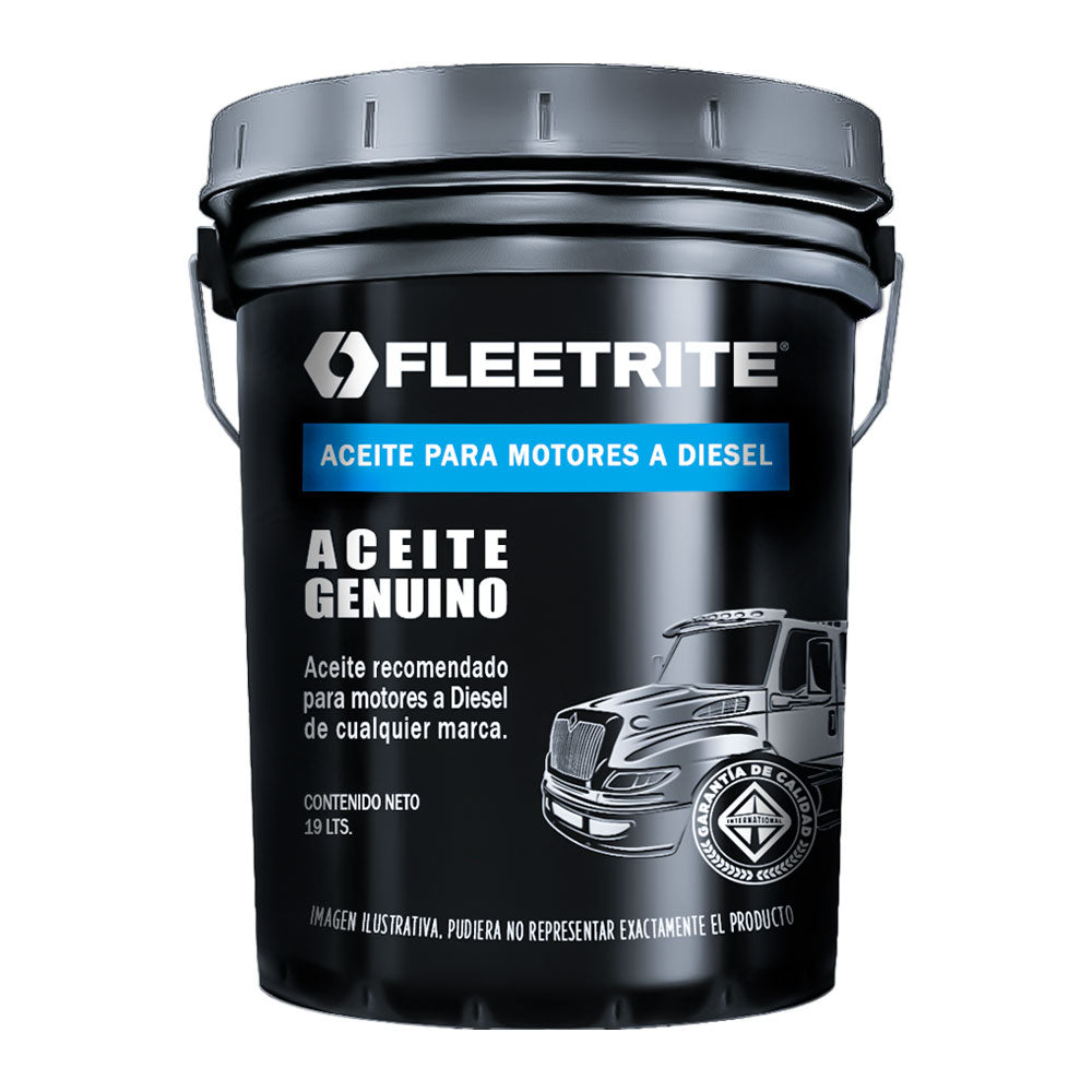 ACEITE O LUBRICANTE DE MOTOR MINERAL 15W40 CUBETA 19 LTS FLEETRITE FLRT3460PL