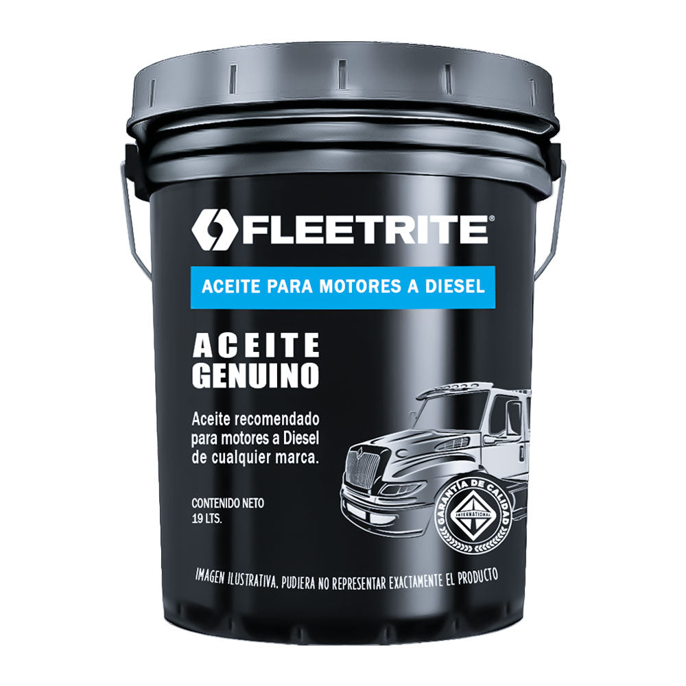 ACEITE O LUBRICANTE DE MOTOR MINERAL 15W40, CAJA CON 10 CUBETAS 19 LTS FLEETRITE FLRTASCI4PLUSPL