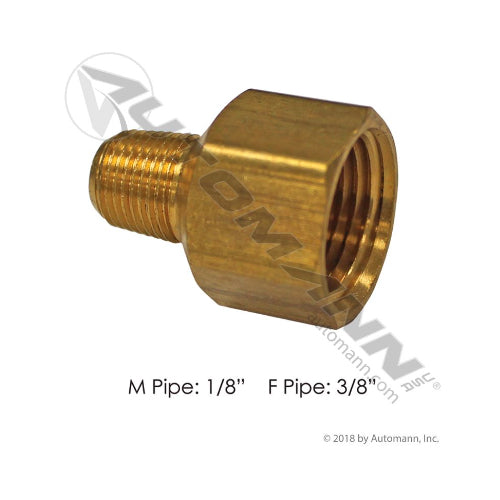 CONEXION ADAPTADOR HEMBRA NPT DE 3/8 PULG X MACHO NPT DE 1/8 PULG AUTOMANN 177.9120CA