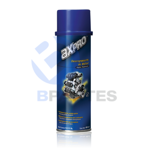 DESENGRASANTE DE MOTOR CAJA CON 12 PZAS DE  400 ML MARCA AXPRO AXP-DMOT-400M