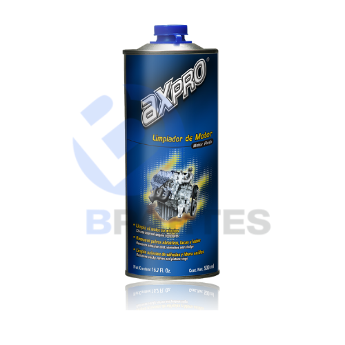 LIMPIADOR DE MOTOR CAJA CON 12 PZA DE 500 ML MARCA AXPRO AXP-LMOT-500M