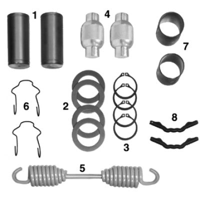 KIT DE REPUESTO MENOR PARA BALATAS Q PLUS 4715, 4707, 4711 MERITOR RKIT9001